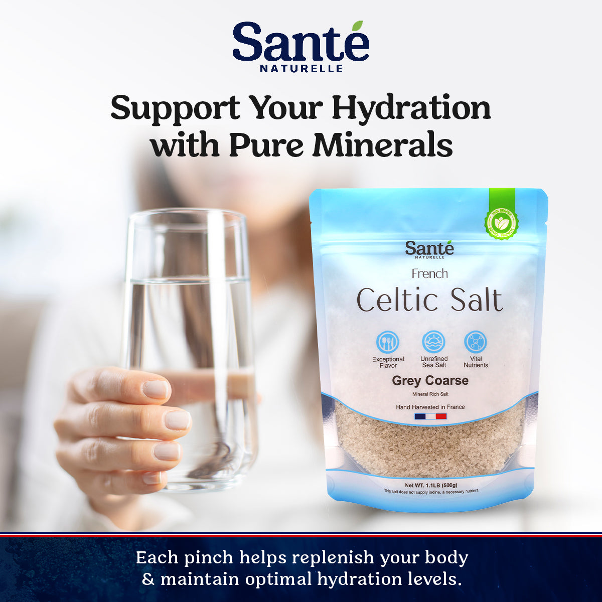 3-Pack of French Celtic Sea Salt Grey Coarse 1.1LB