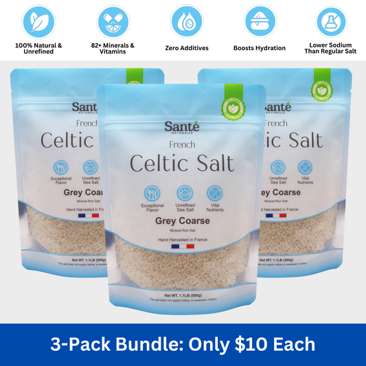 3-Pack of French Celtic Sea Salt Grey Coarse 1.1LB